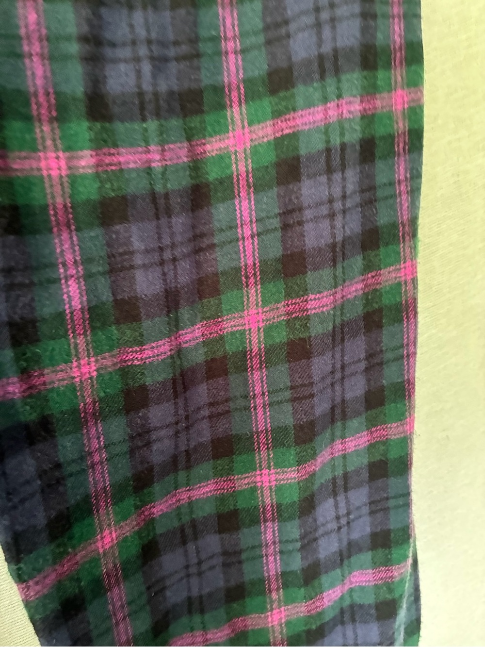 Ralph Lauren Womans Plaid Cotton Flannel Long Sleeve PJs size S Gold Monogram RL - Picture 5 of 13